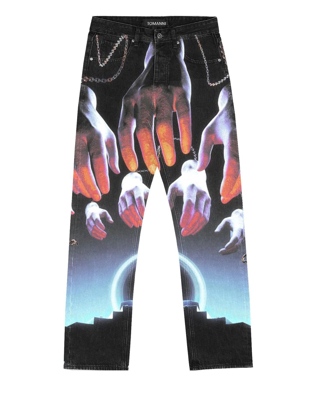 Cosmic Hands Graphic Demin
