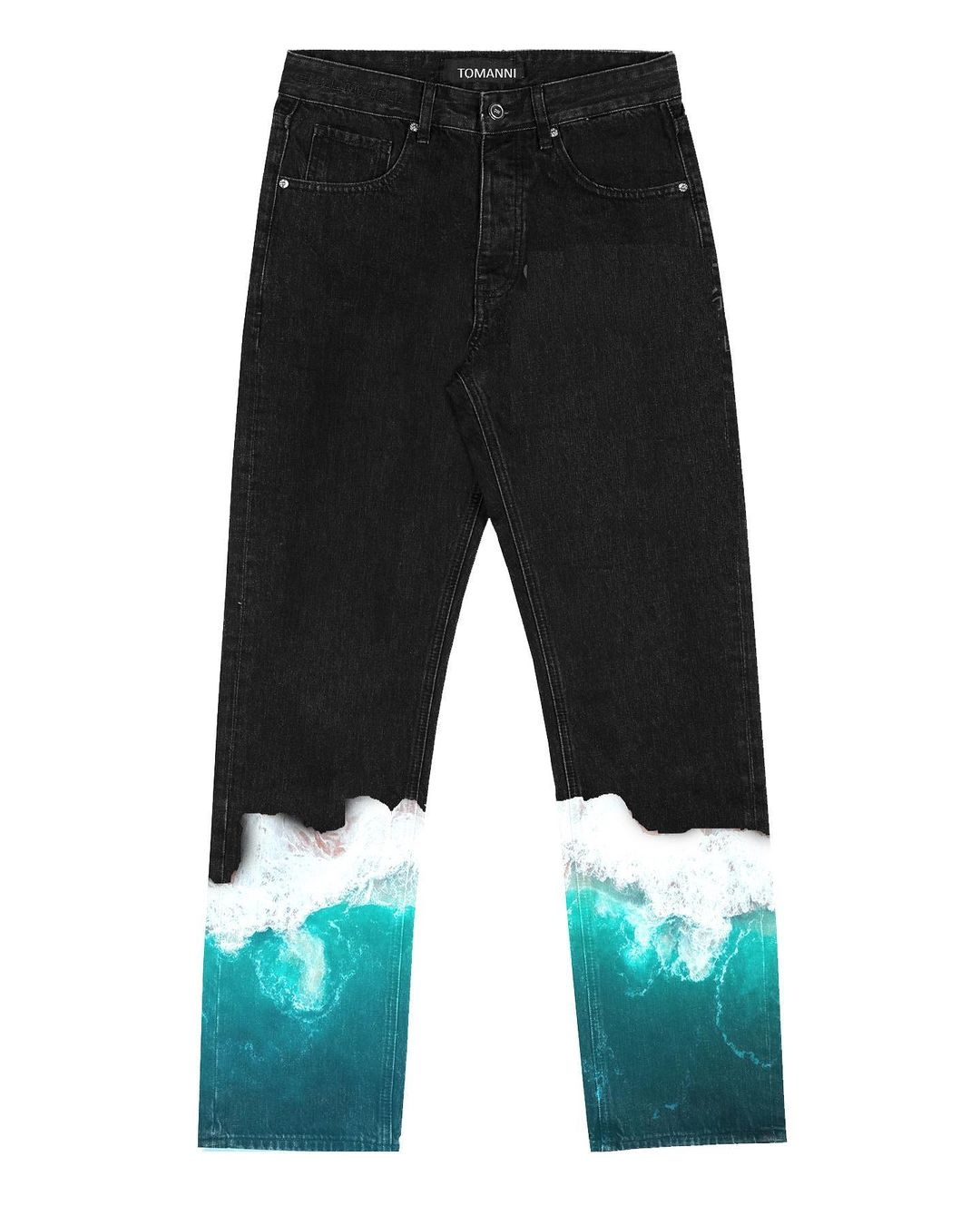 Ocean Wave Graphic Demin