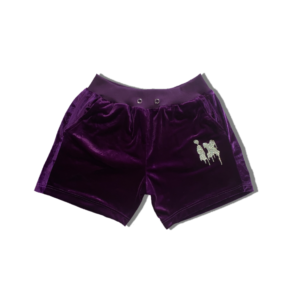 velour shorts