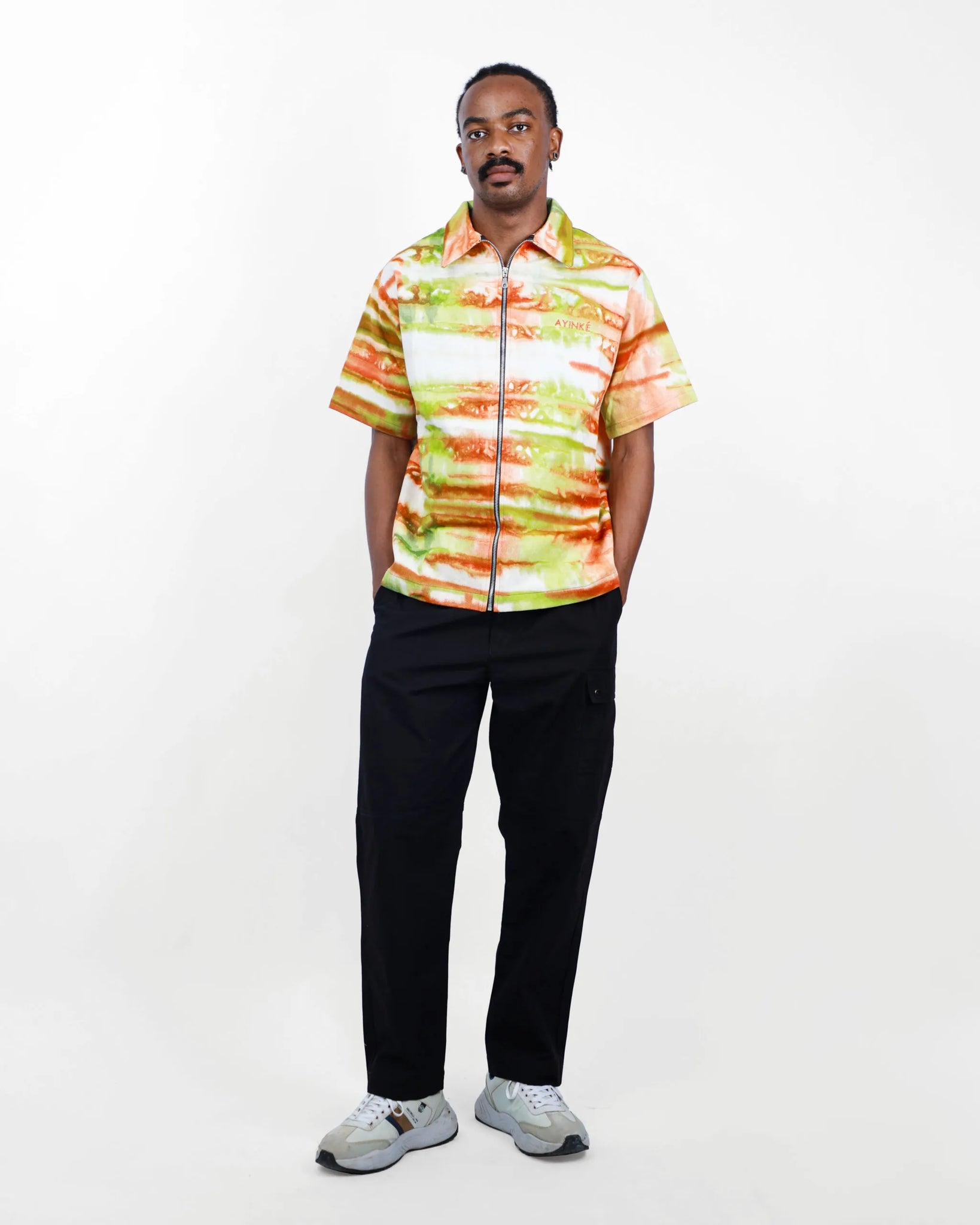AYINKÉ TANGARINE SHORT SLEEVE JACKET