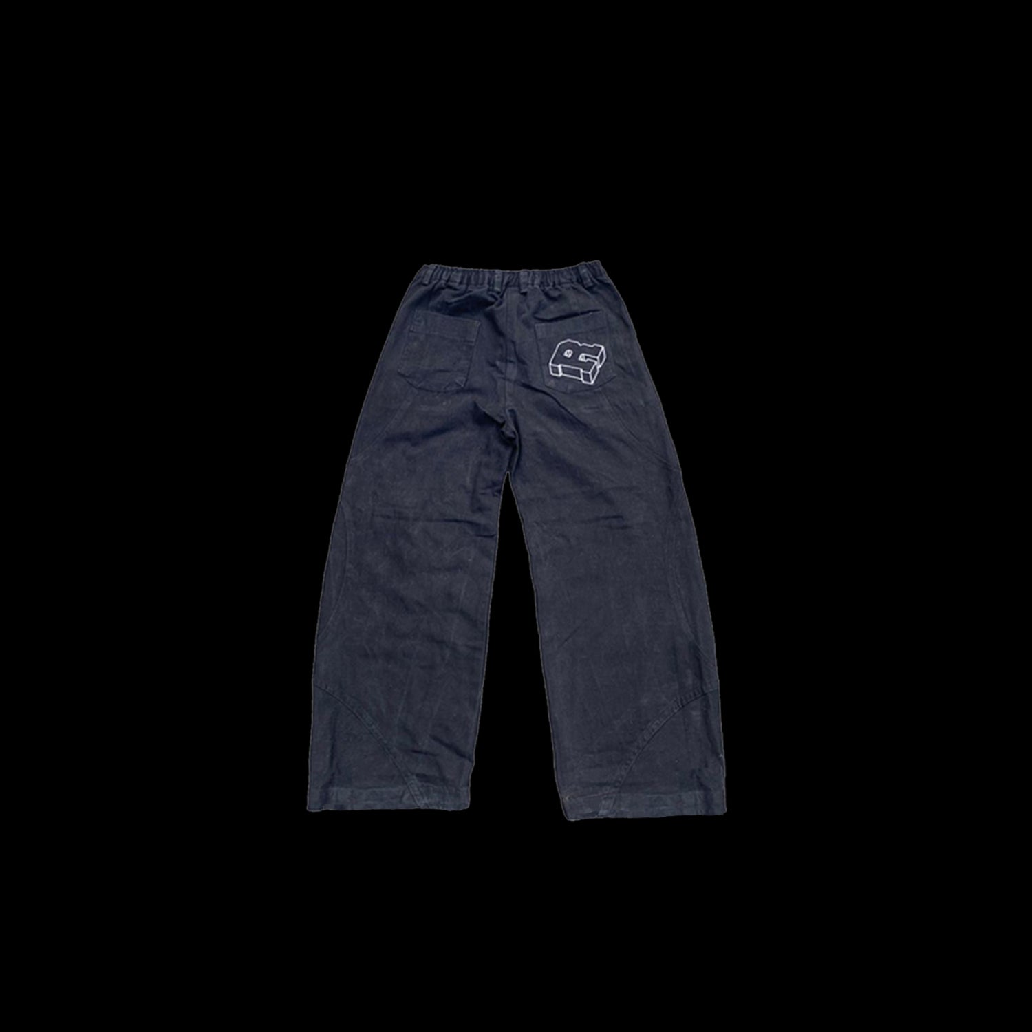Black R Block Pants