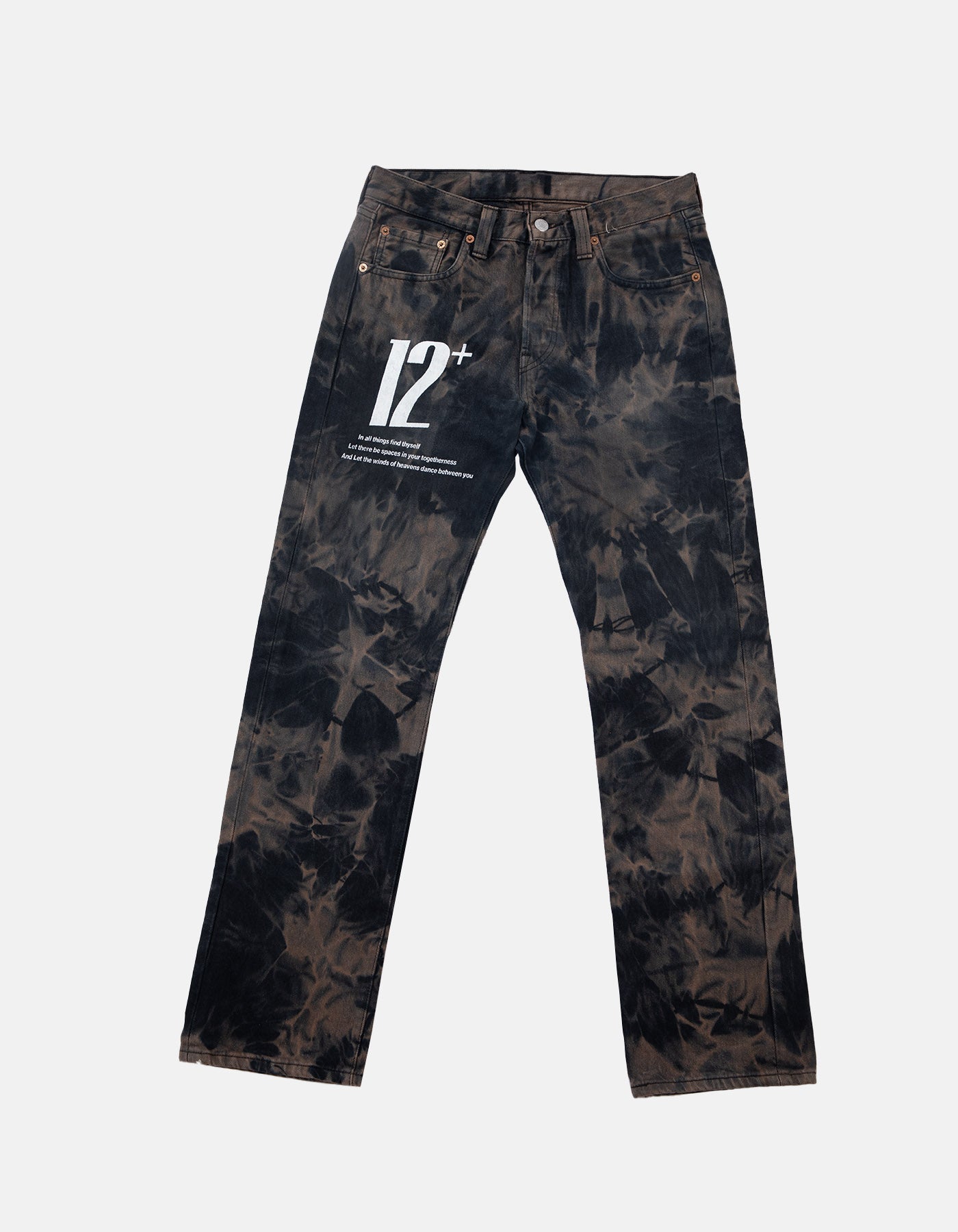DB The 12+ Decolorized Denim in Black Oblivion