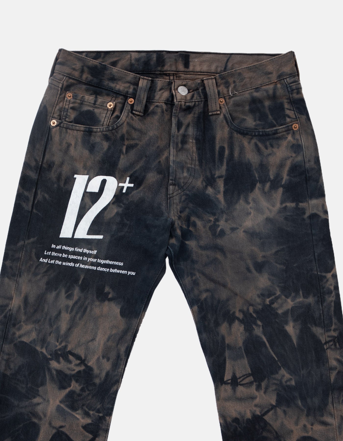 DB The 12+ Decolorized Denim in Black Oblivion