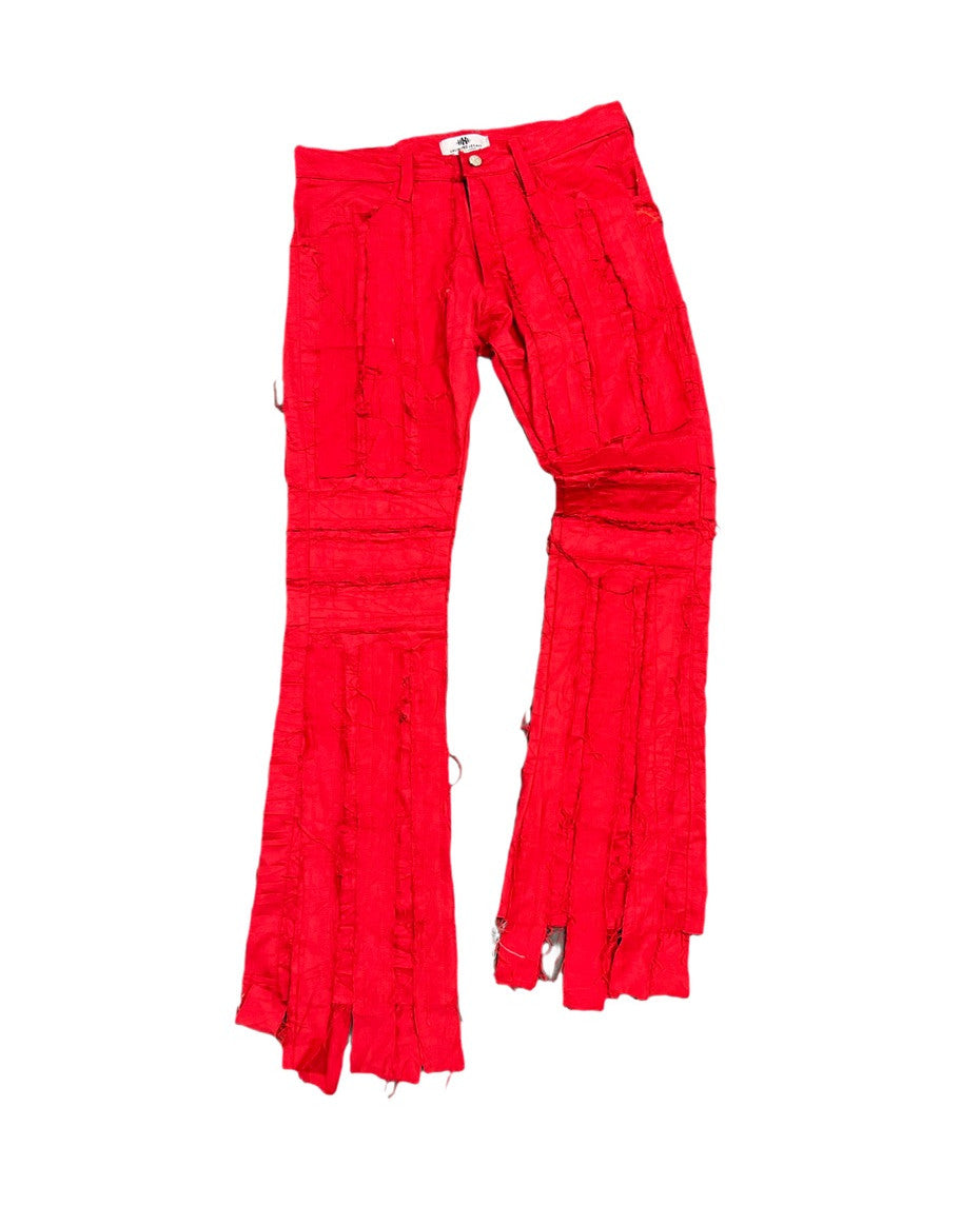 RED DISTRESS DENIM FTS 22