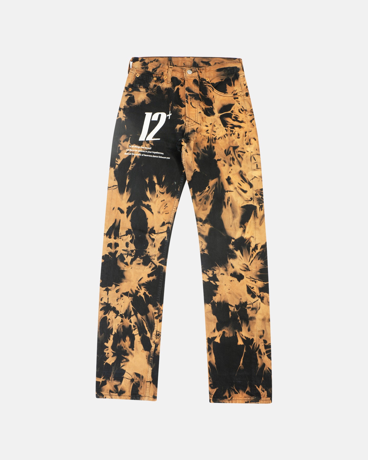 DB The 12+ Decolorized Denim in Black Flame