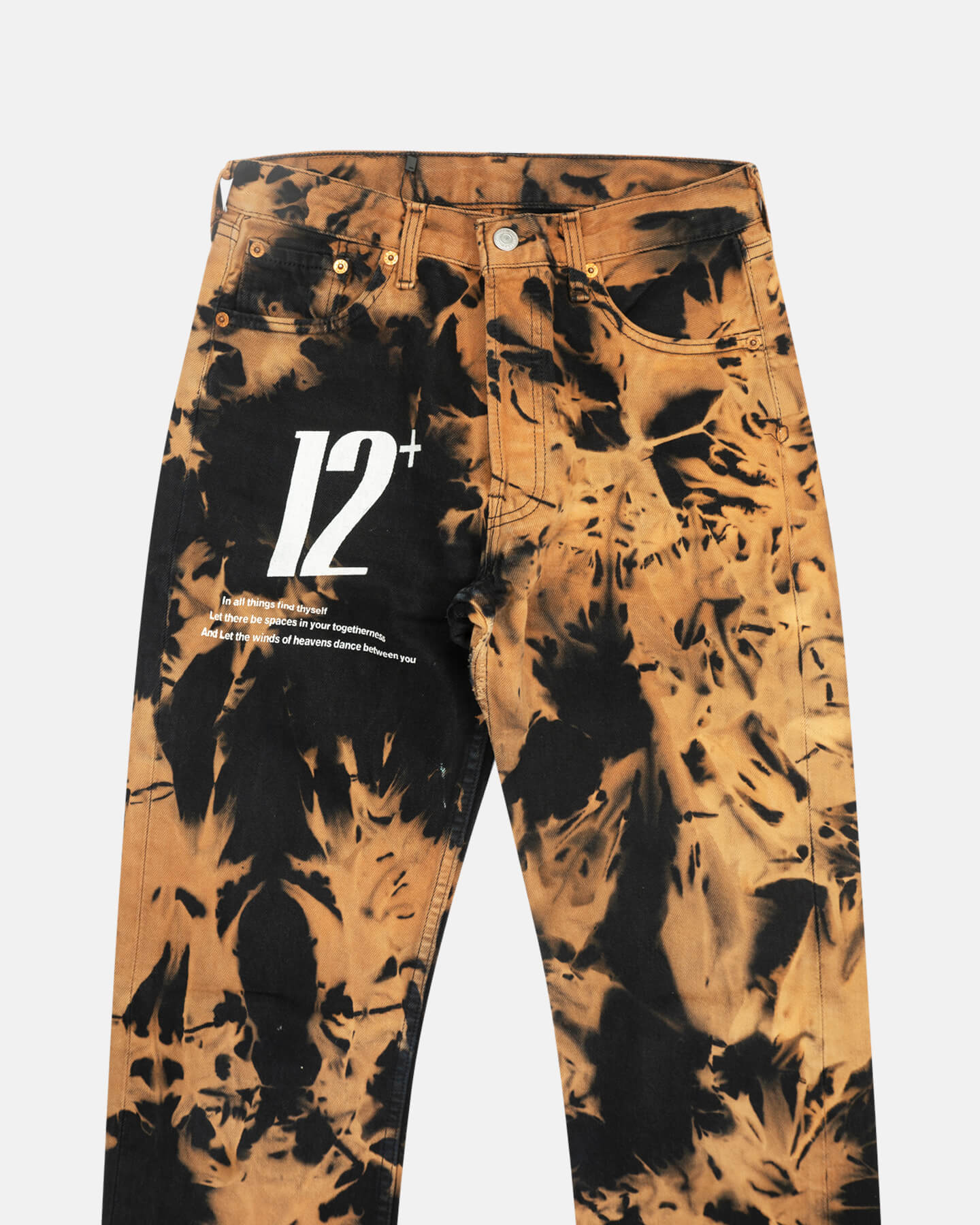 DB The 12+ Decolorized Denim in Black Flame