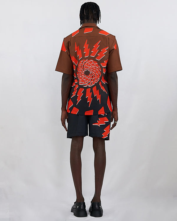 BROWN & ORANGE LIGHTNING