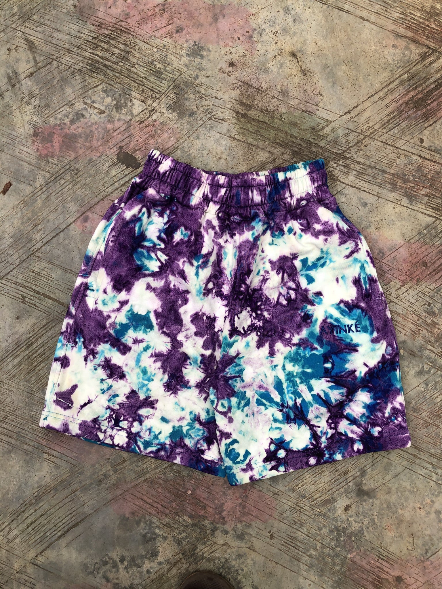 AYINKÉ PURPLE BLUE SHORTS