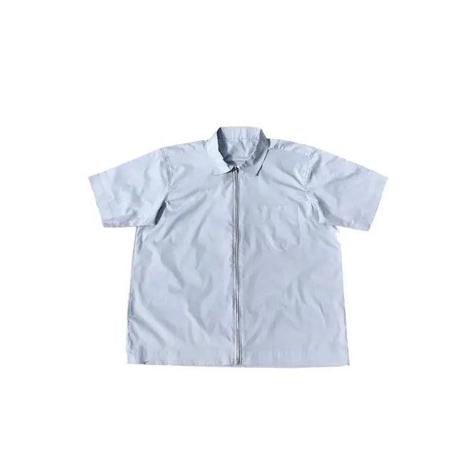 Zip up worker shirt