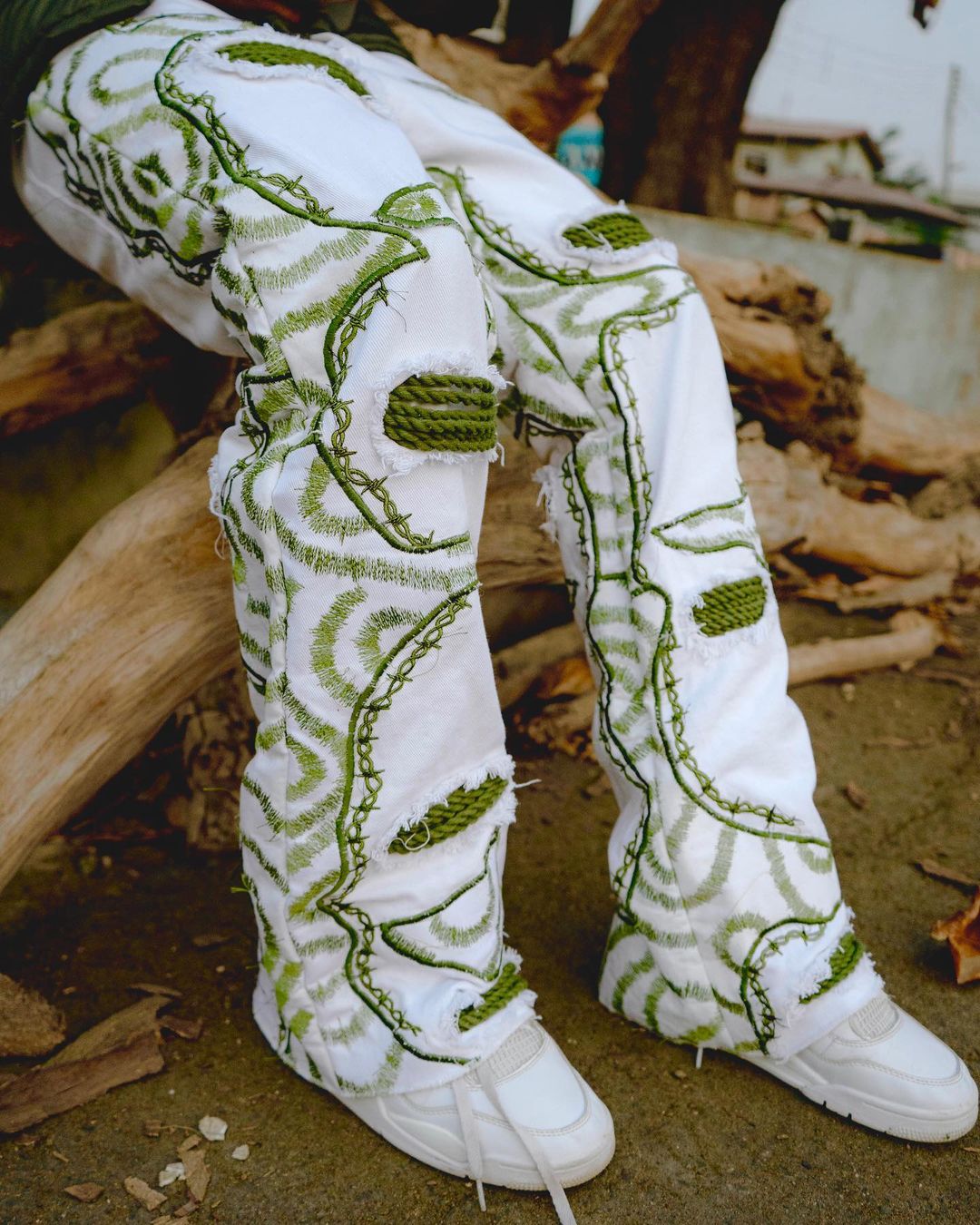 Green Fractal Pants