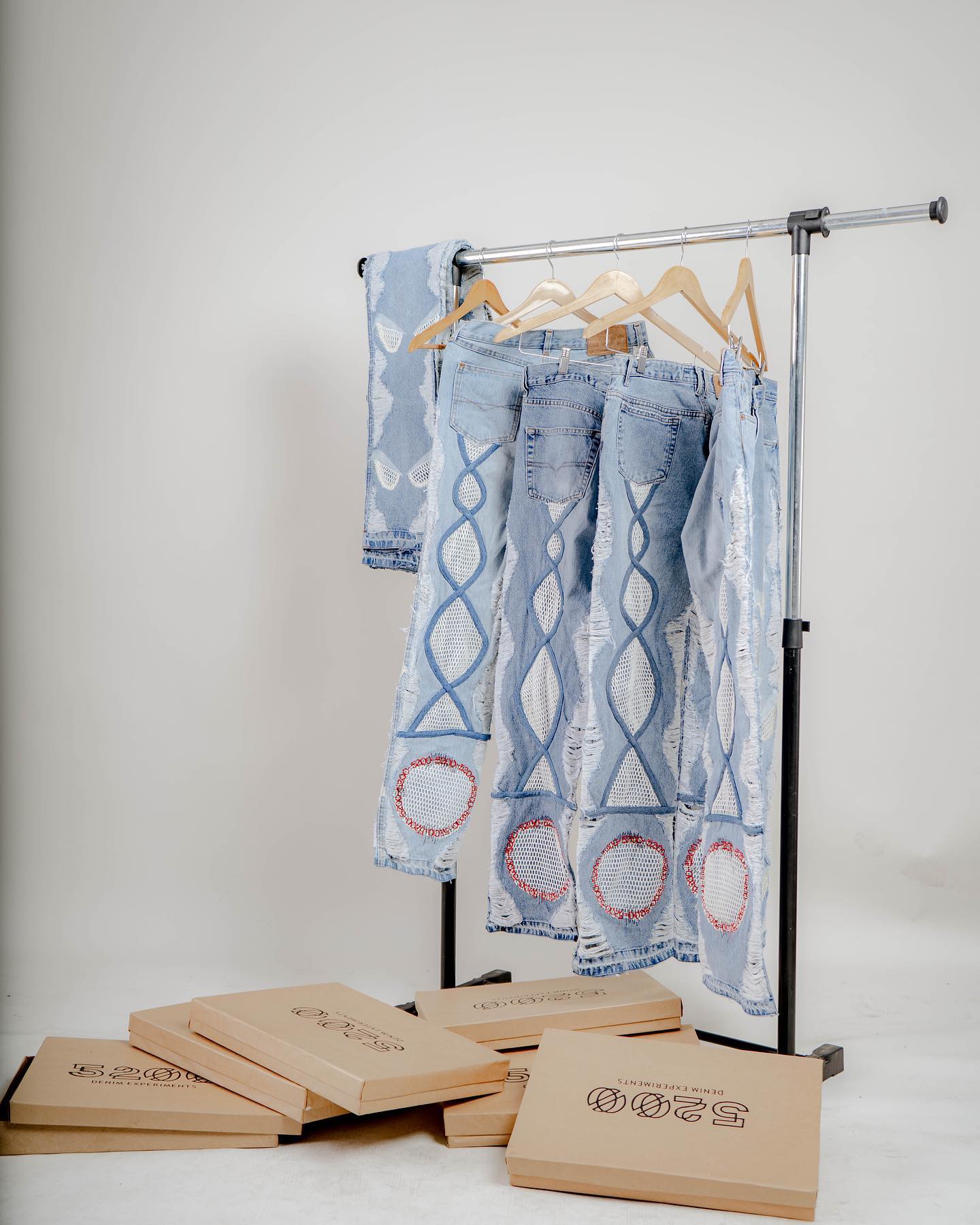 Fleece Denim Pants
