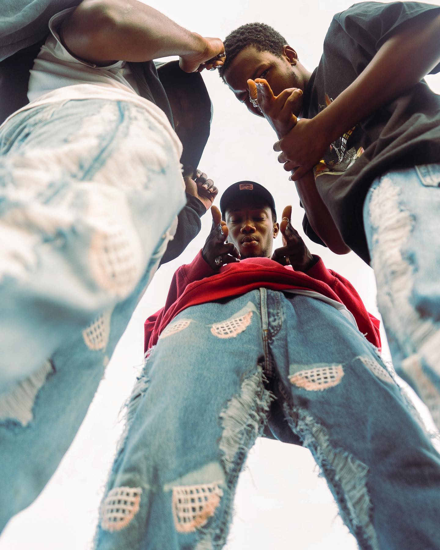 Fleece Denim Pants