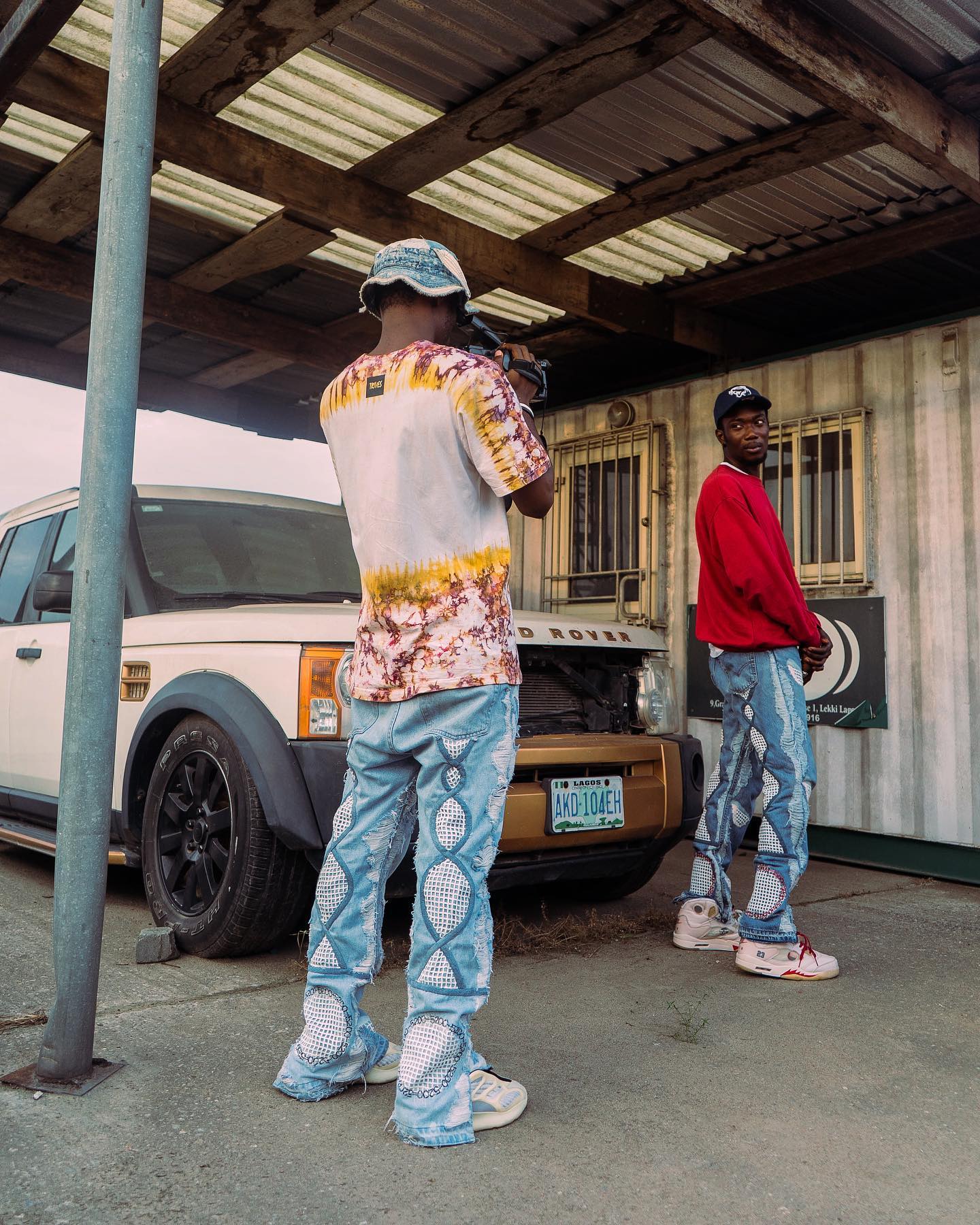 Fleece Denim Pants