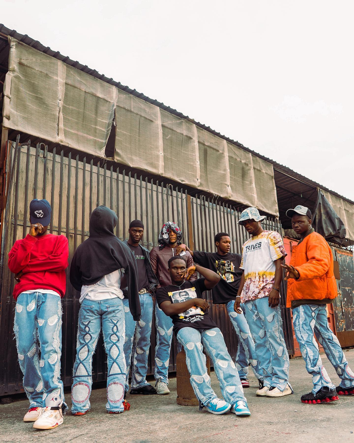Fleece Denim Pants