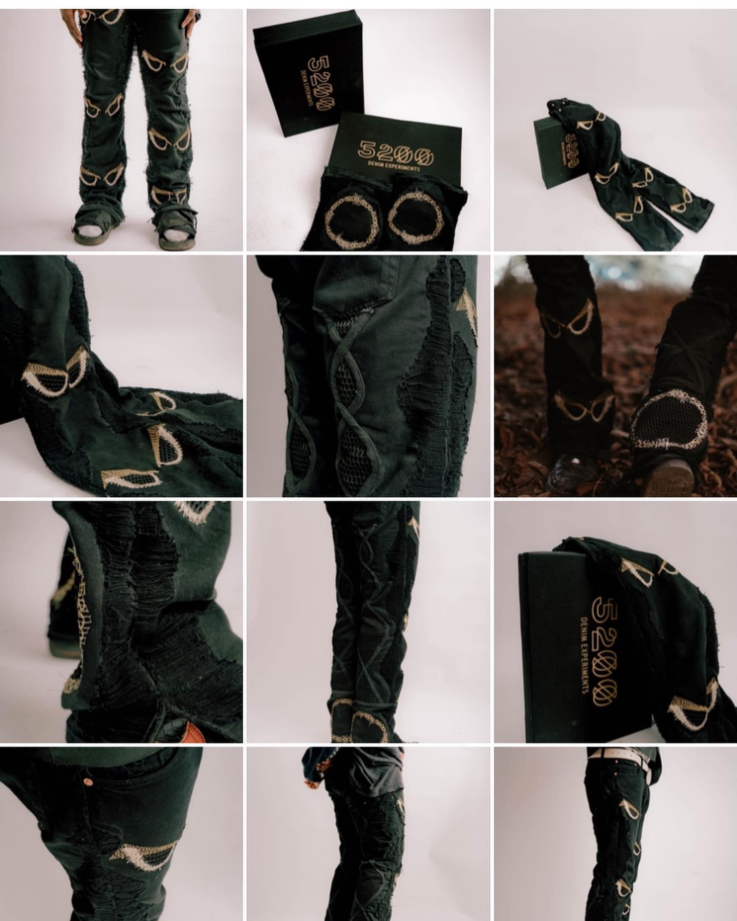 Fleece Denim Pants