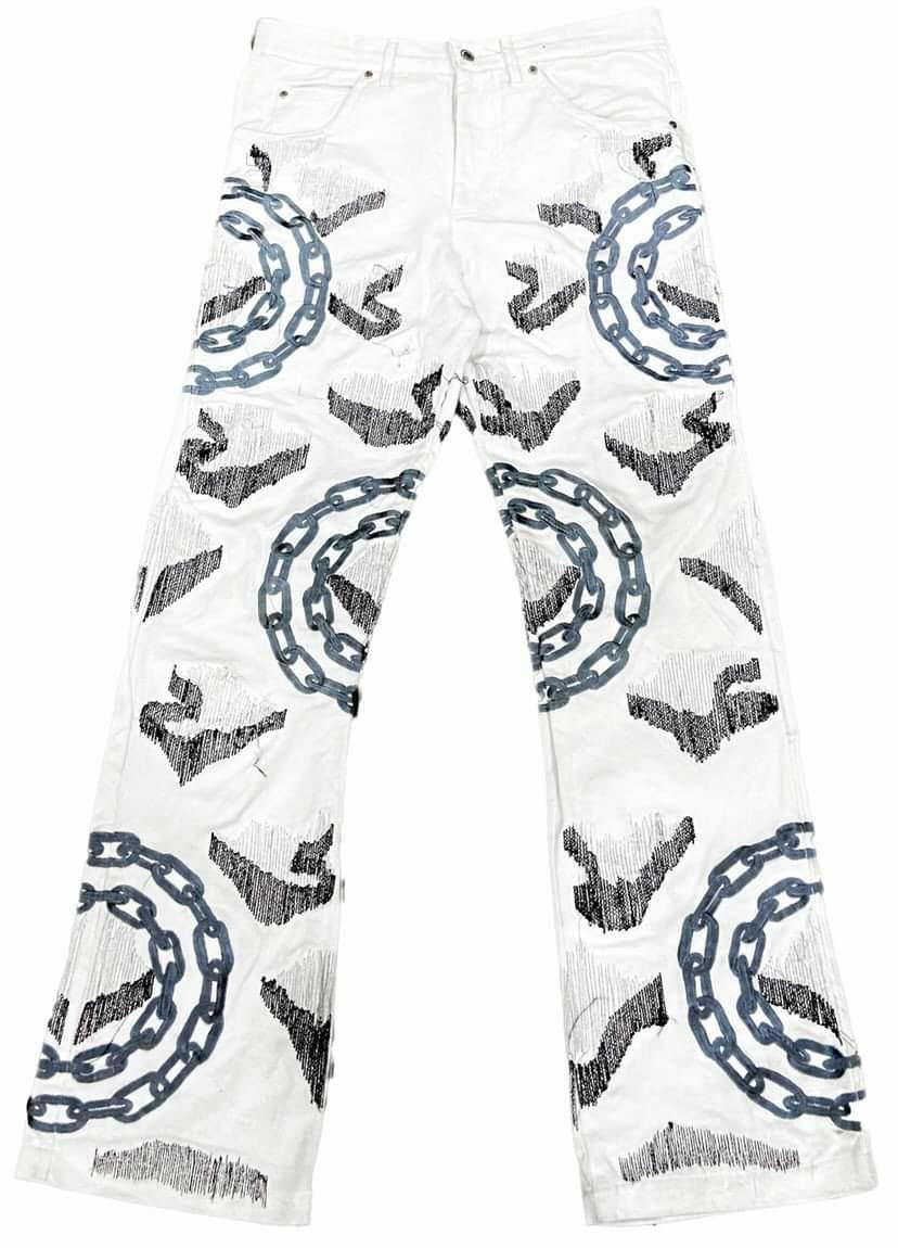Chain Stitch Pants