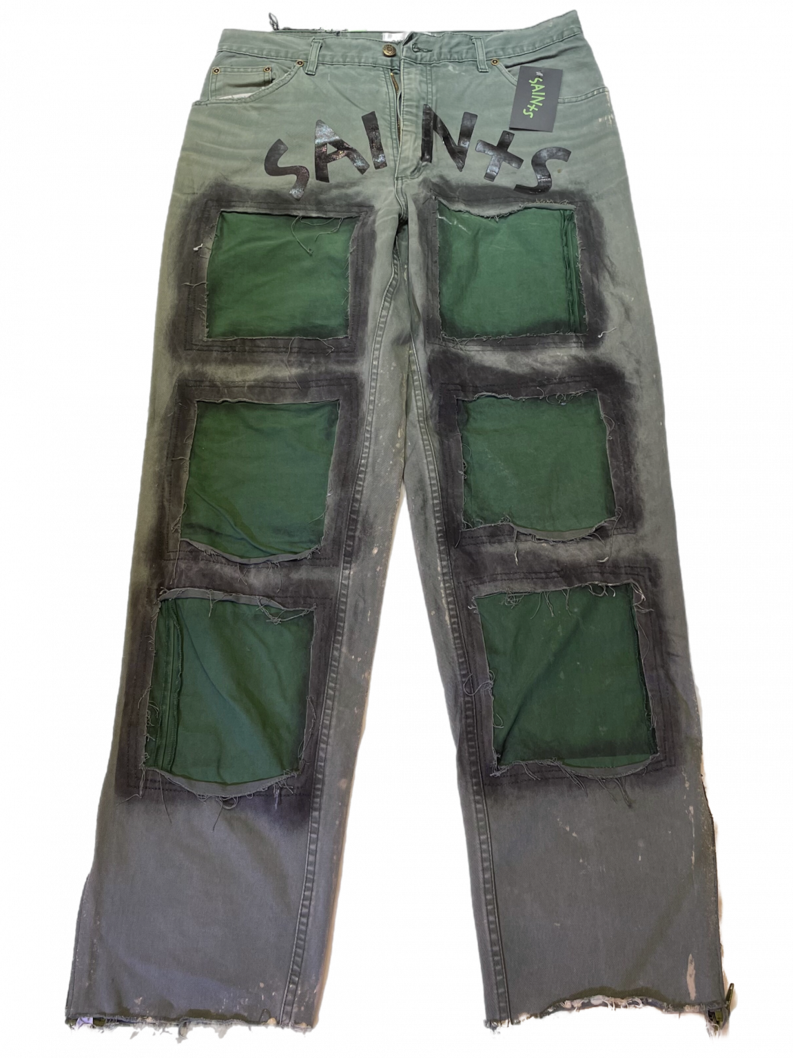 Saints Patchwork Denim: Nile Croc