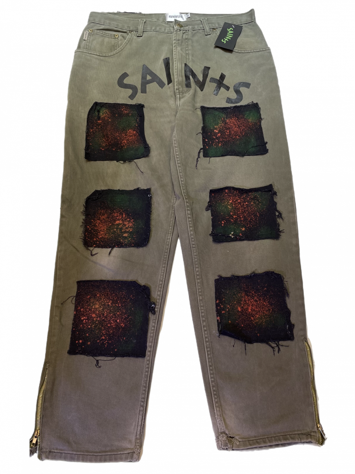 Saints Patchwork Denim: Solar Virus