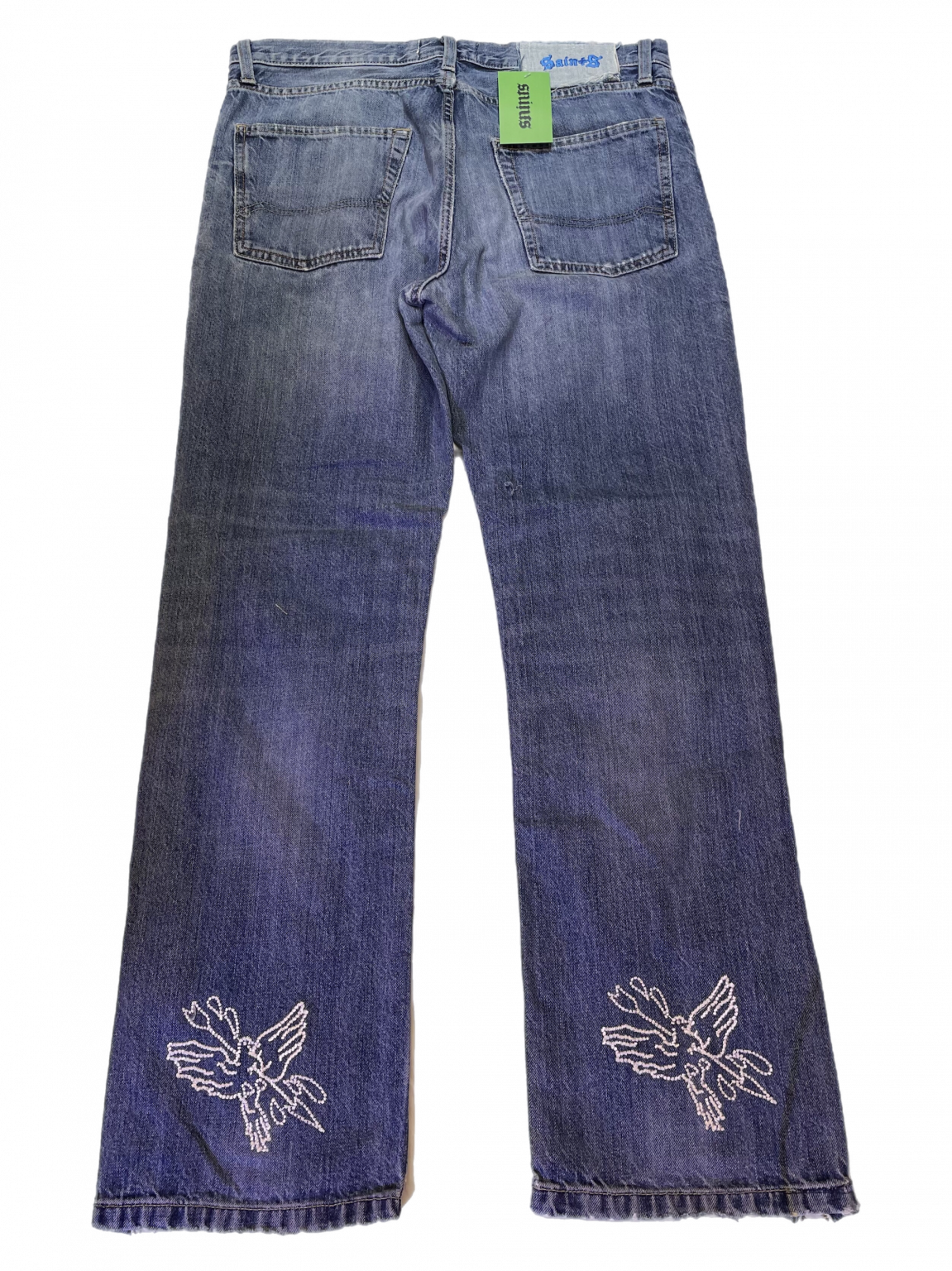 Saints Patchwork Denim: Blue Dragon