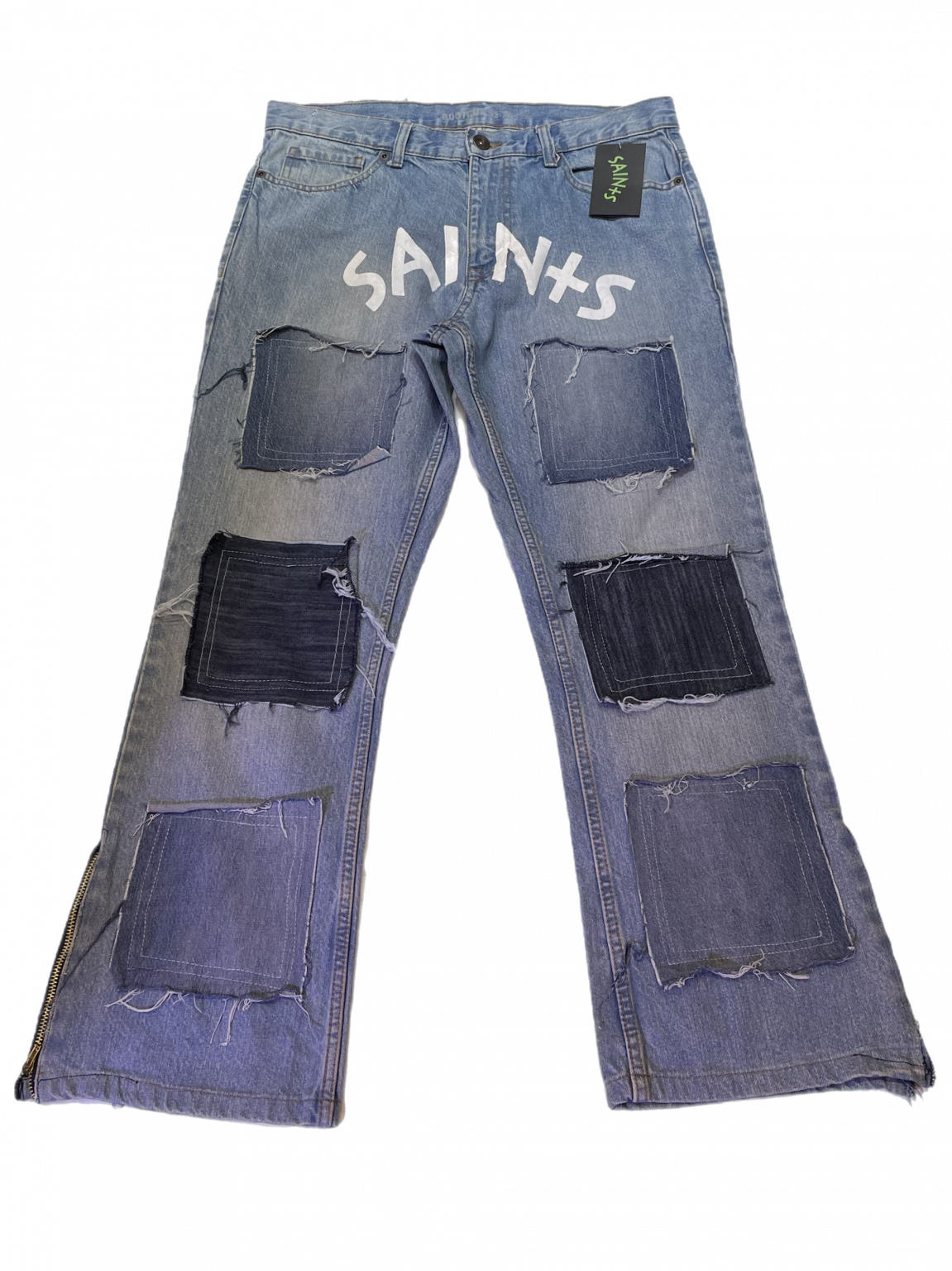 Saints Patchwork Denim: Prodigal Blue