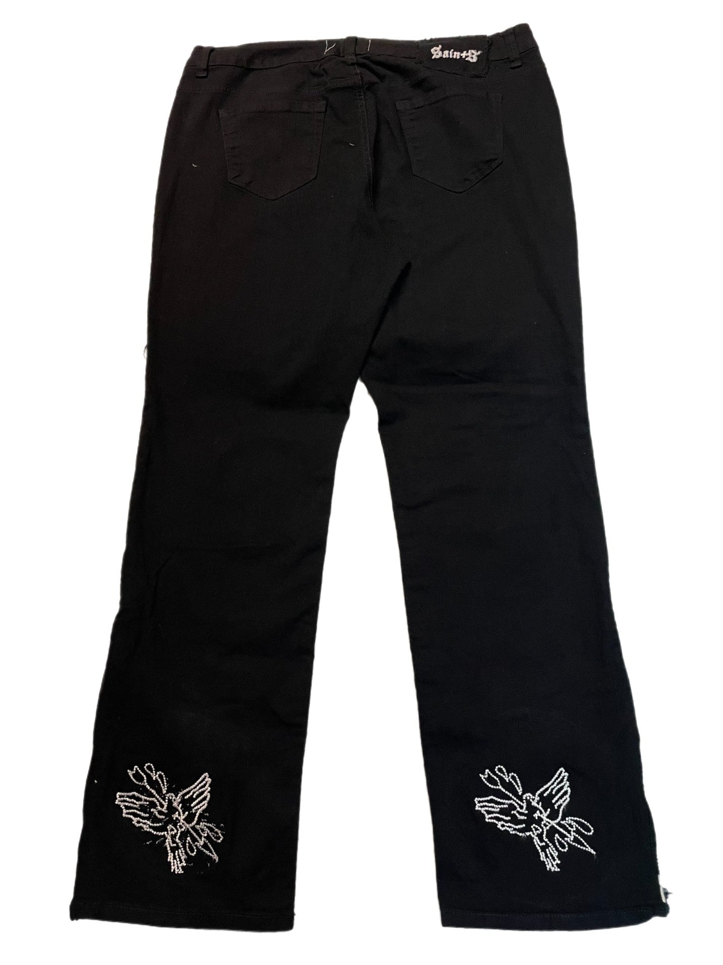 Saints Patchwork Denim: Black N White