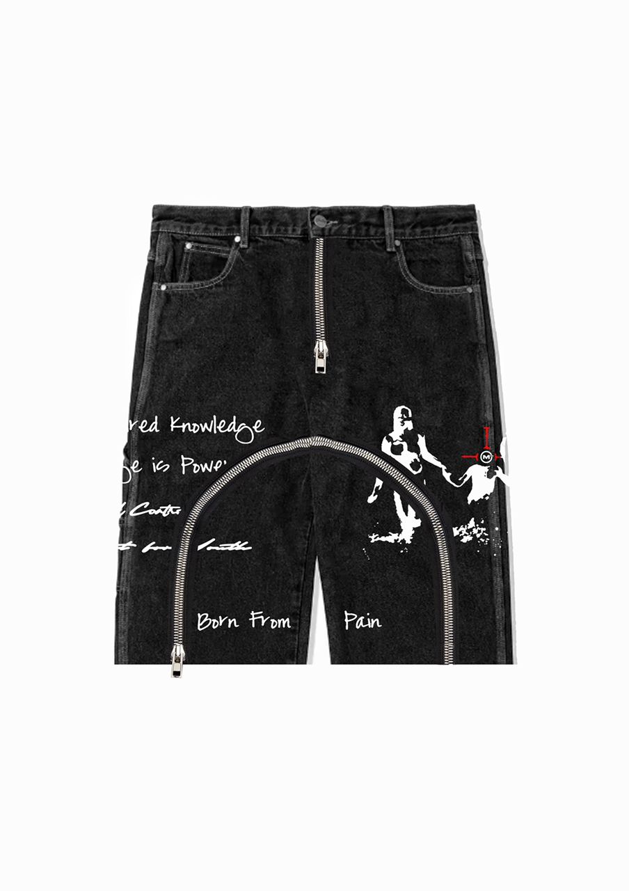 Scripture Denim Shorts