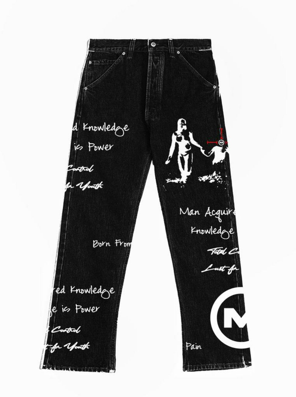 Scripture Denim Pants