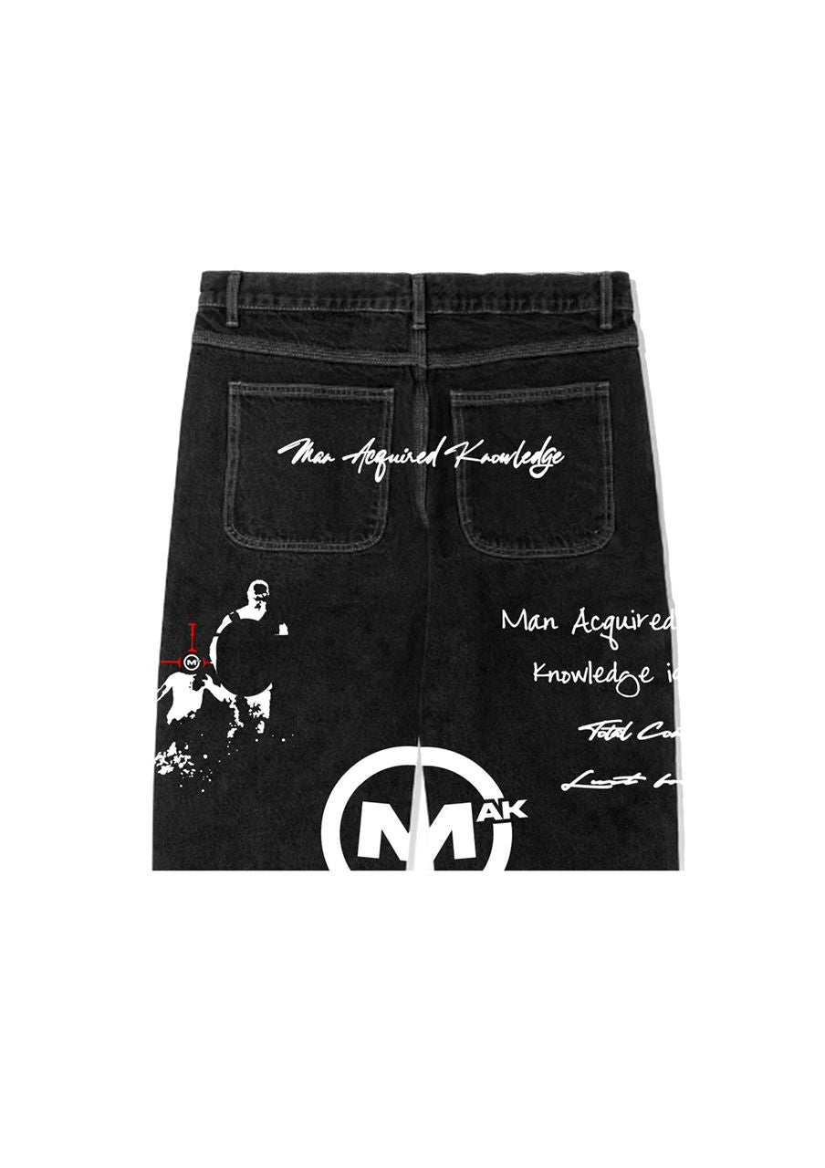 Scripture Denim Shorts