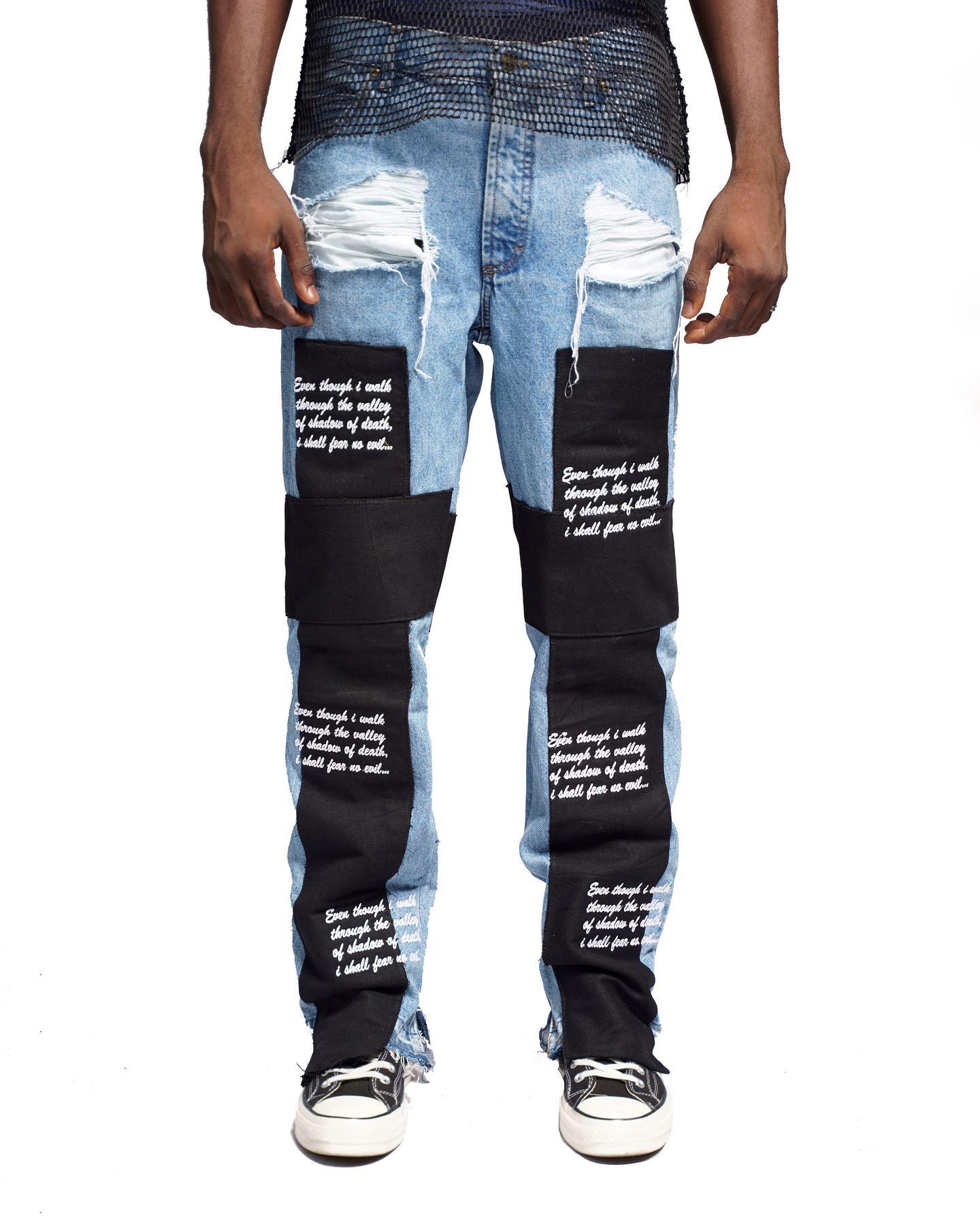 'Crucifix ver Two' Denim