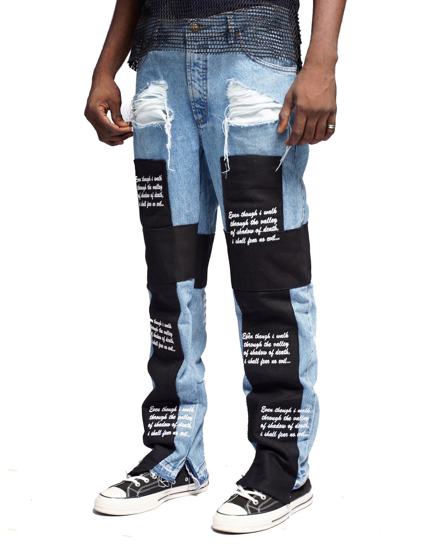 'Crucifix ver Two' Denim