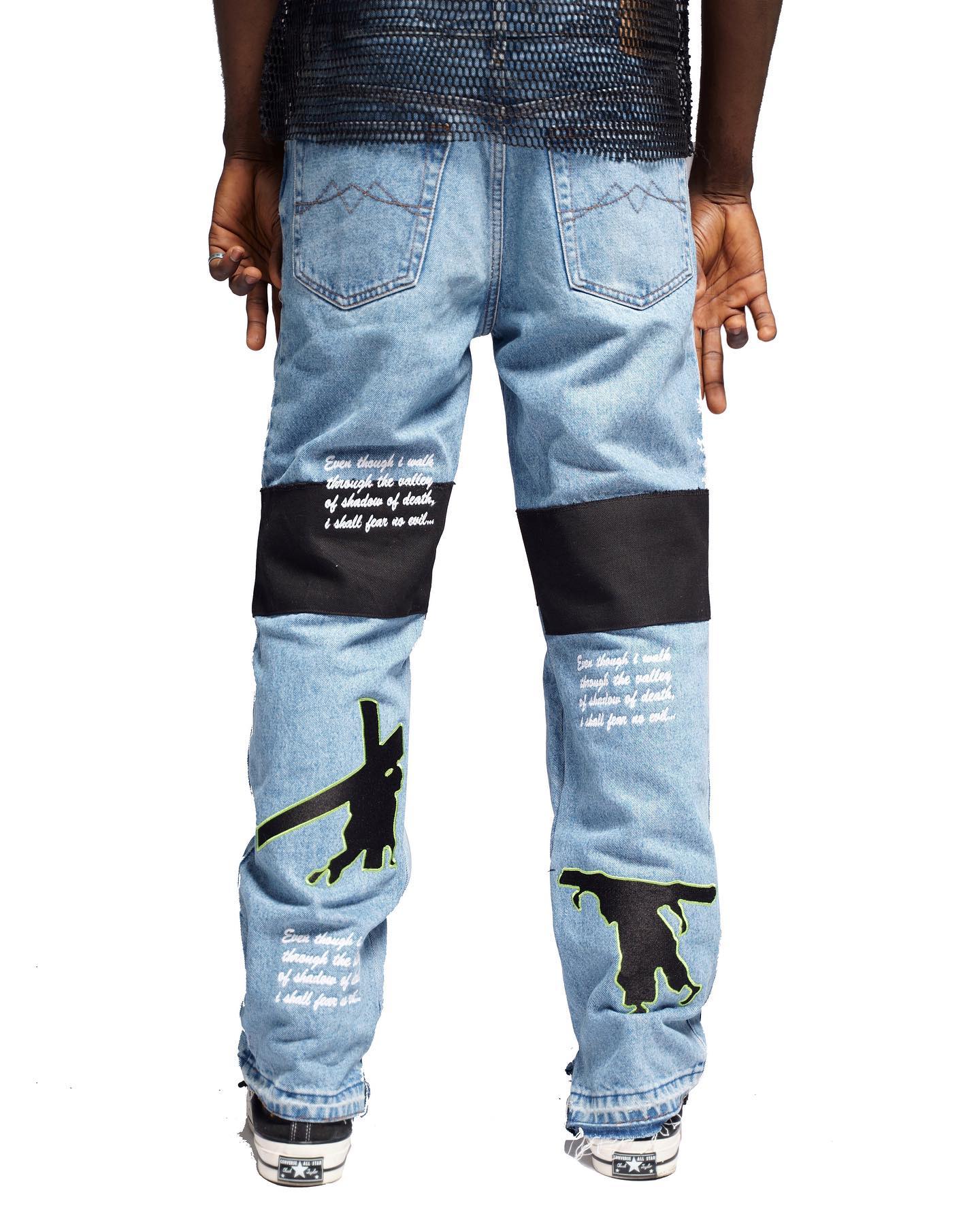 'Crucifix ver Two' Denim