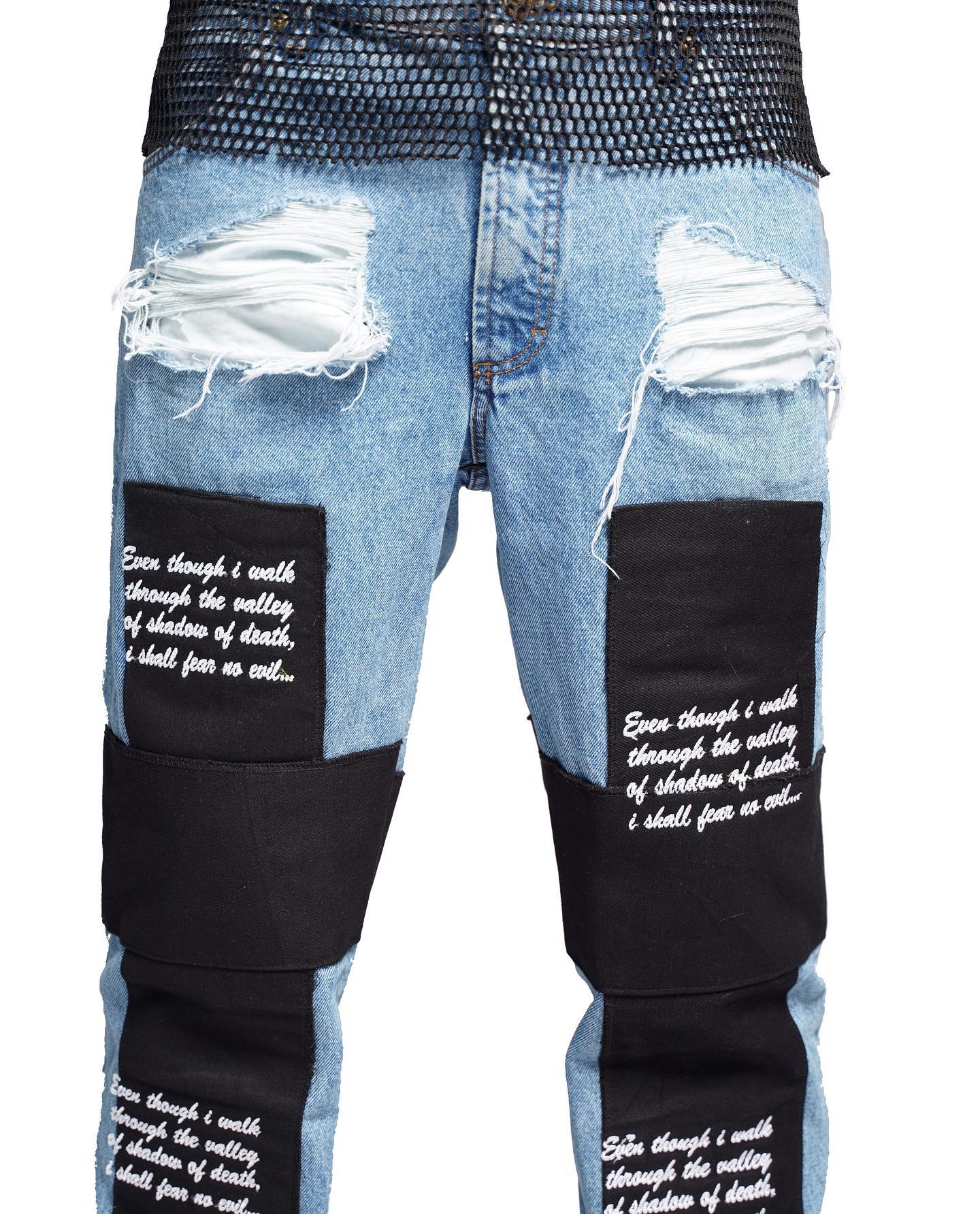 'Crucifix ver Two' Denim