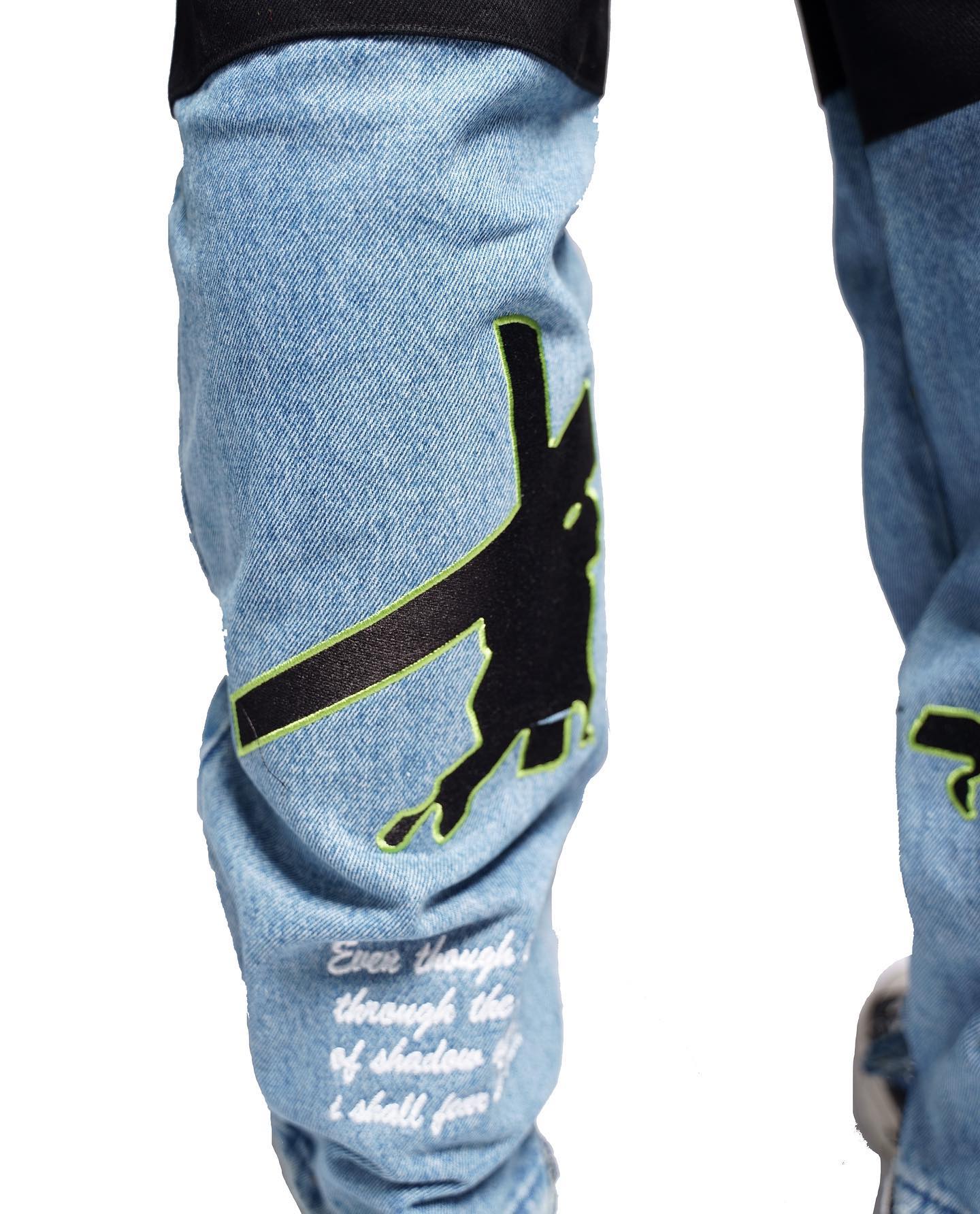 'Crucifix ver Two' Denim