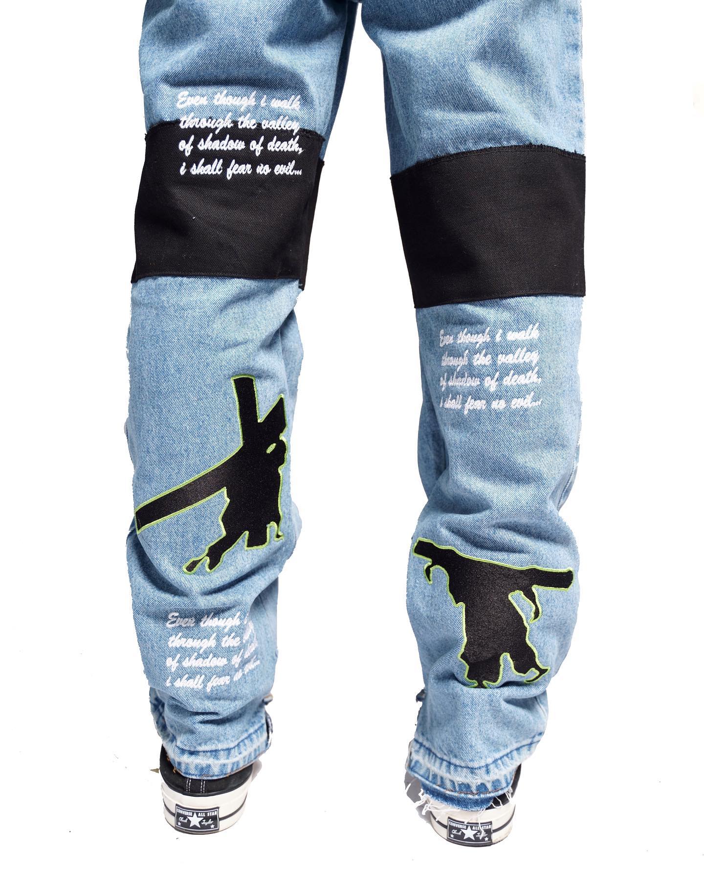 'Crucifix ver Two' Denim